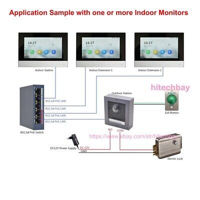 hikvision ip video intercom doorbell, keypad, 7" monitor, poe, app hikvision ip video intercom doorbell, keypad, 7" monitor, poe, app